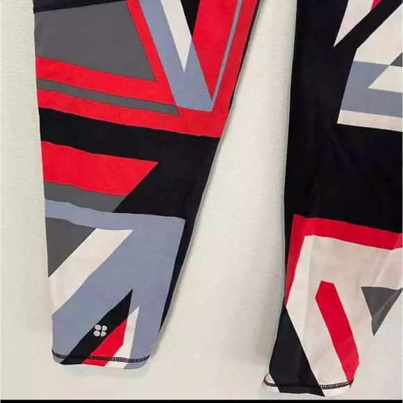 Sweaty Betty The Power Matte Union Jack UK Flag Ankle Leggings Size XS Sporty - Picture 6 of 11
